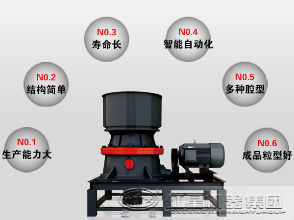 单缸液压圆锥式破碎机性能优势